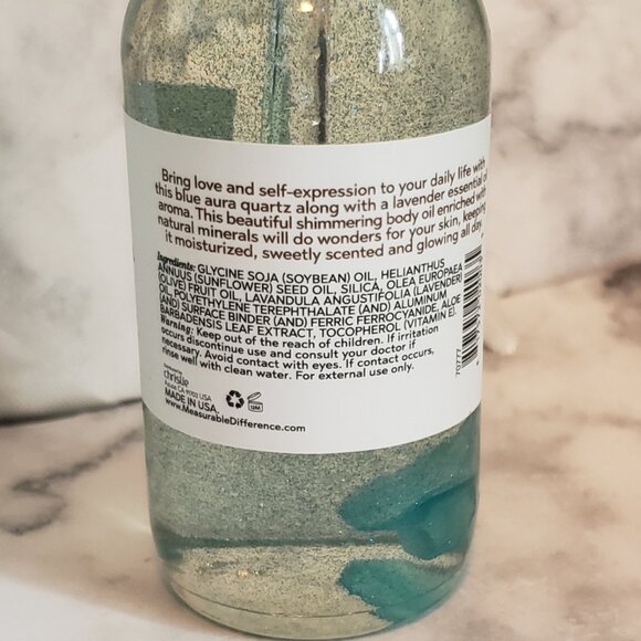 Aqua Quartz Crystals Illuminating Hydrating Body Oil Sparkle and Glow - NEW - Picture 6 of 8